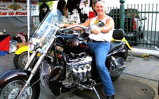 Frank Pastore on his beloved motorcycle (Facebook)